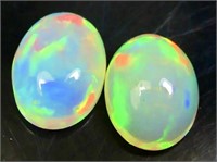 1.52 cts Natural Ethiopian Fire Opal Pair