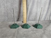 VINTAGE COUNTER TOP TICKET SPIKES LOT OF 3