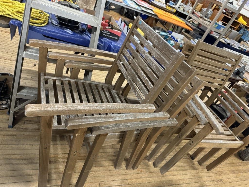 WOODEN PATIO CHAIRS