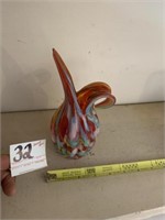 Red Swirl Vase
