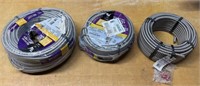 Lot of 3 Rolls Metal-Clad Electrical Cable