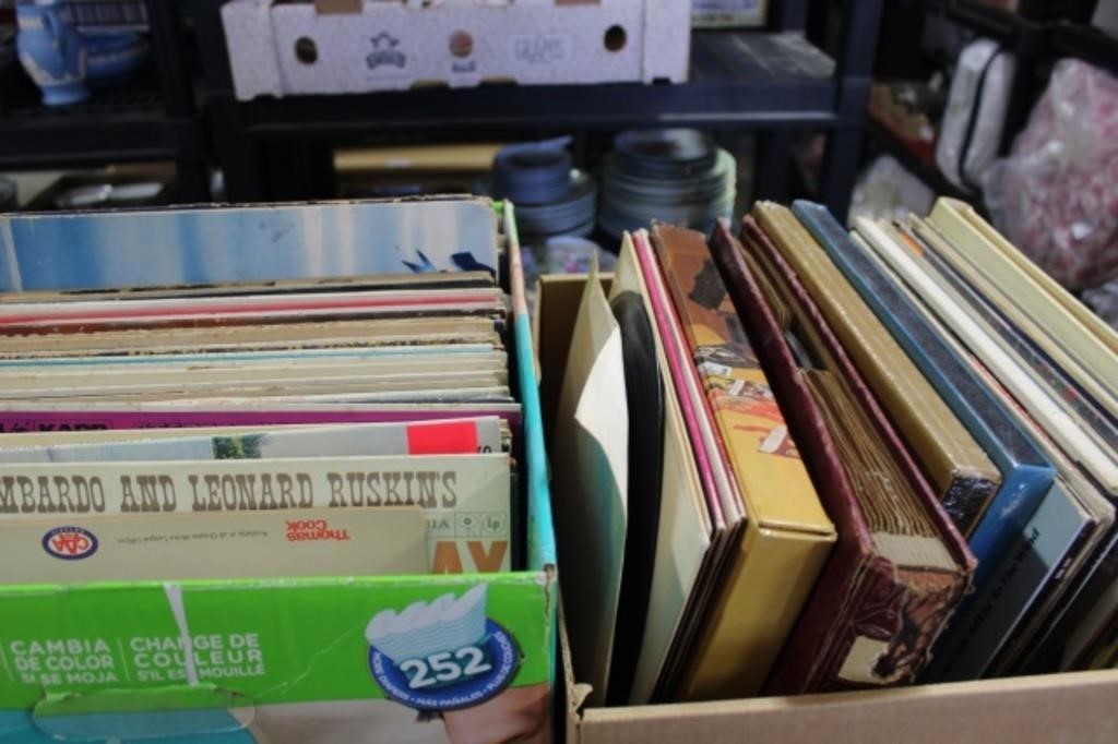 2 Boxes of Assorted Records