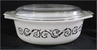 Empire Scroll Pyrex Casserole #043