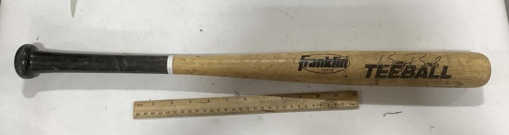 Wooden Franklin Barry Bonds Teeball bat
