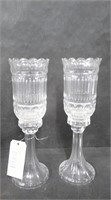 PAIR OF LARGE CANDLEHOLDERS