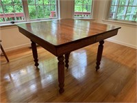 Refinished oak extension table
