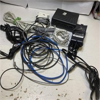 Assorted cables and cords