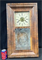 Antique J.C. Brown Forestville Ogee Shelf Clock