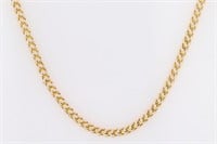 10 Kt Diamond Cut Fancy Link Design Necklace