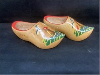 Vintage Holland Carved Wooden Dutch Shoes