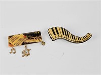 2 Musical Broaches- See Pictures