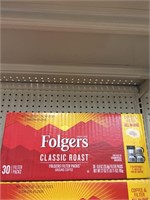 Folgers 30 filter packs coffee classic roast