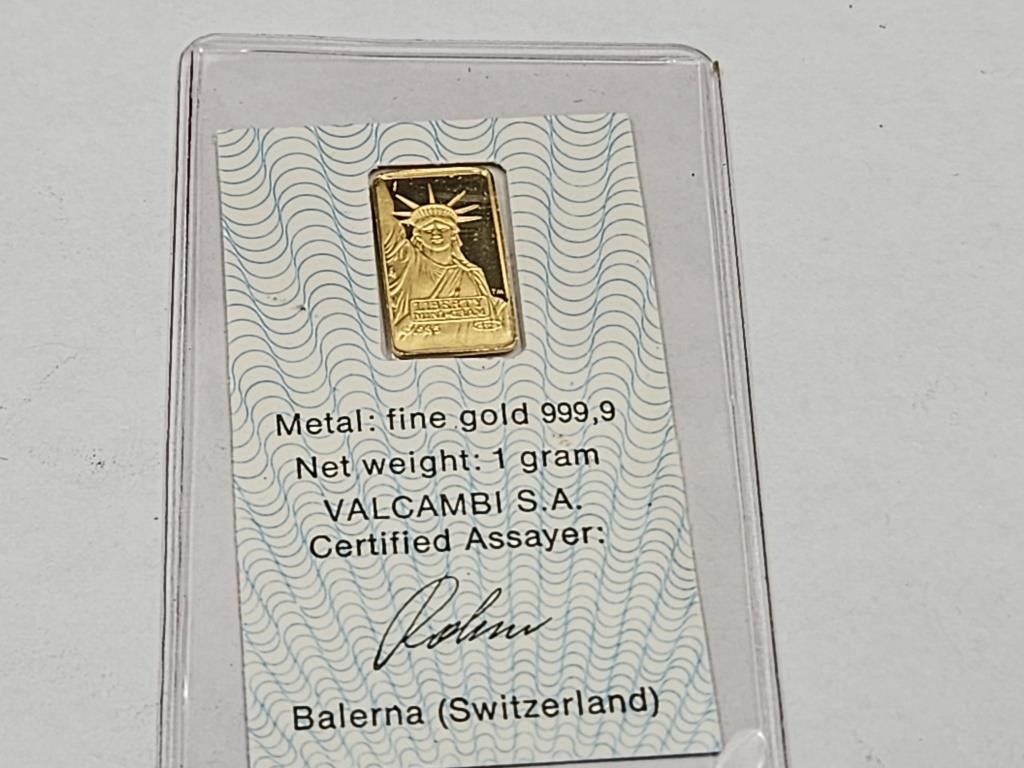 1 gram Gold Coin Credit Suisse