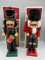 (2) Wooden Nutcrackers - 15 inches