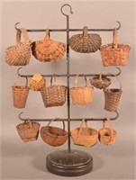 Antiq./Vtg. Woven Splint Small Basket Collection.