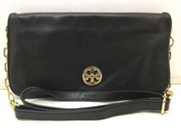 Tory Burch Fold Over Leather Magnetic Close