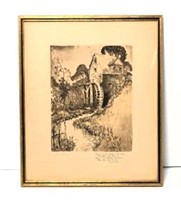 Water Mill Framed Print by Lee