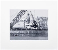 New York City Port Black & White Photograph