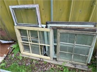Vintage Window Sashes - Can be driven up to for