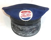 Vintage Pepsi delivery drivers hat.