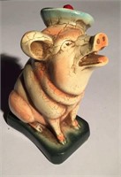 French artist Piggy bank, 7"  tall
