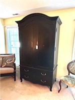 BLACK ARMOIRE BY DESTINATIONS BY CENTURY FURN CO