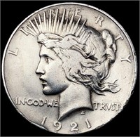 1921 Silver Peace Dollar LIGHTLY CIRCULATED