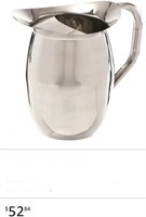 Browne Pitcher 2 Quart Stainless Steel Bell