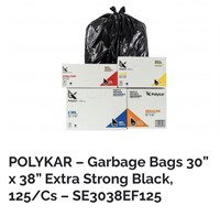 POLYKAR – Garbage Bags 30” x 38” Extra Strong