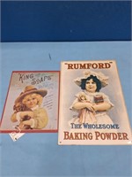 Rumford And King Of Soaps Signs