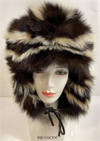 Vintage Skunk Fur Trapper Hat