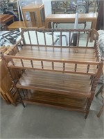 Vintage cradle and changing table