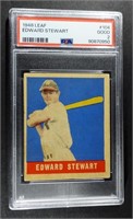 1948 LEAF #104 EDWARD STEWART PSA 2