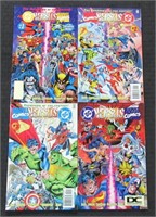 (4) 1996 DC vs Marvel Comic Books