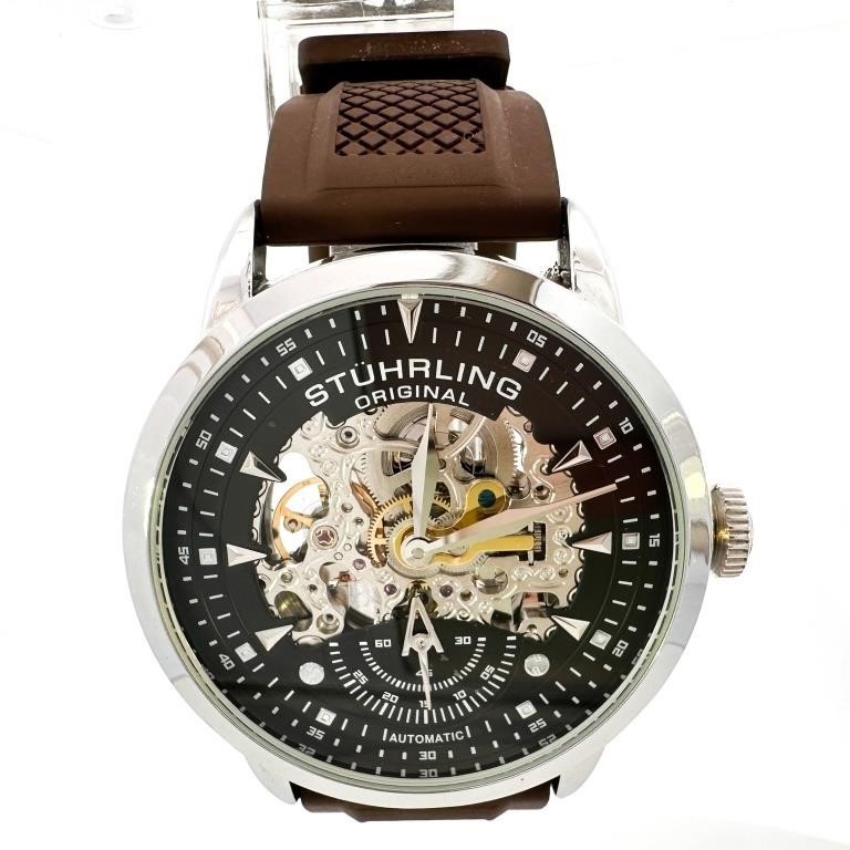 Stuhrling Original Mens Automatic Skeleton Watch