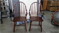 Spinal Back WooD Dinning Room Chairs (2)