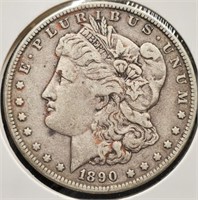 1890 Morgan $1 Silver Dollar Coin