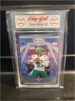 Bo Nix Football Rookie Card Graded 10