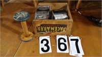 Wooden Box, Cassettes, Spool