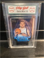 Luka Doncic Neon Icon Basketball Card Graded 10