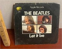 Vintage Vinyl 45 Record-The Beatles-Let it Be