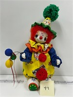 Vintage Paper Mache Clown Statue