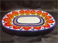 Italian Ceramic Hand Painted Serving Plate