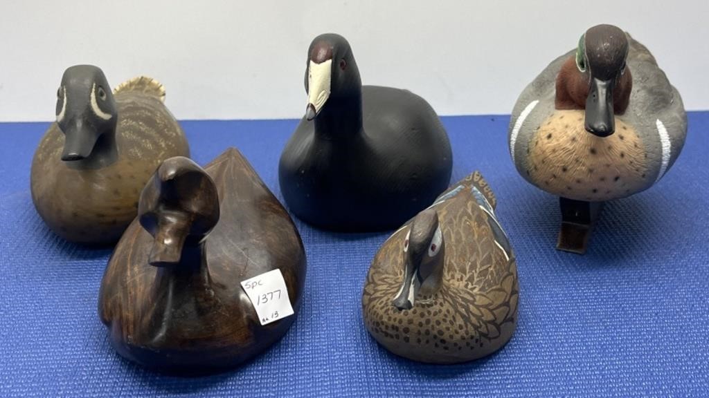 Duck Decoys , 5 Pcs Assorted Ducks Unlimited and