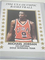 Michael Jordan 1984 USA  White/Good Rookie