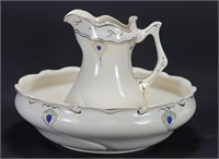 Sarreguemines Wash Basin & Pitcher