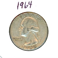 1964 Washington Silver Quarter