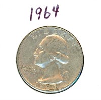 1964 Washington Silver Quarter