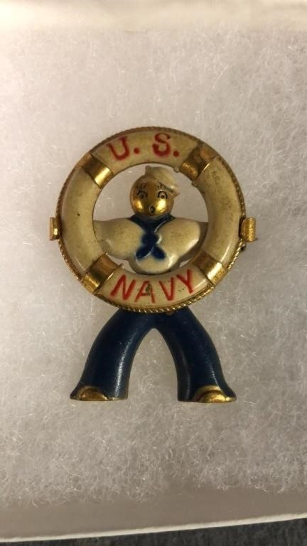 navy pin