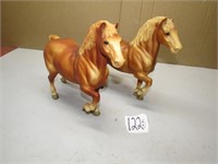 2- BRYER DRAFT HORSES